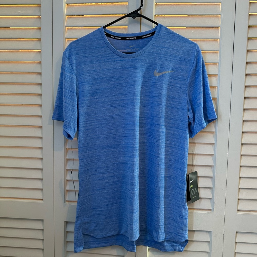 Nike Men's Heathered Blue Short Sleeve Tee